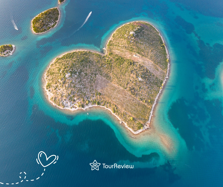Galešnjak (Lovers Island), Croatia for Valentine's day